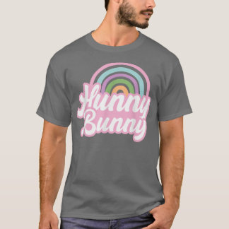 T-shirt Cute Rainbow Hunny Oeufs de lapin Joyeux Vibes de 
