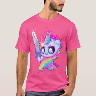 T-shirt Cute Rainbow Party Unicorn Edm Dj