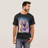 T-shirt Cute Rainbow Unicorn Otter Monter Une Unicorne 2 (Devant entier)