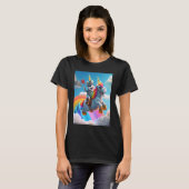 T-shirt Cute Rainbow Unicorn Otter Riding A Unicorn  1 (Devant entier)