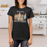 T-shirt Cute Raising Poulets & Enfants Homestead Mama<br><div class="desc">Jolie aquarelle peinte poulets et un coq avec un texte personnalisable amusant "élevant poulets et enfants" design pour une maman de ferme.</div>