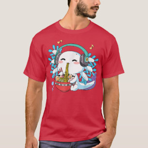 T-shirt Cute Ramen Aolotl Japonais Anime nouilles Garçons