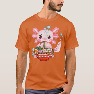 T-shirt Cute Ramen Aolotl nouilles japonais Anime Otaku Nu