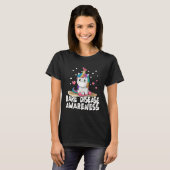 T-shirt Cute Rare Disease Awareness Unicorn (Devant entier)