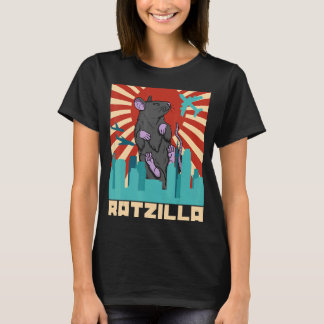 T-shirt Cute Rat Domestique Rat Rodent Souris Biologie des