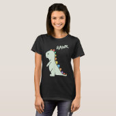T-shirt Cute Rawr Dinosaur Cartoon Kids Design (Devant entier)