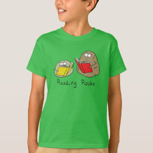 T-shirt Cute Reading Rocks Librairie Book Lovers