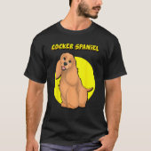 T-shirt Cute Red Cocker Spaniel (Devant)