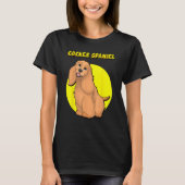T-shirt Cute Red Cocker Spaniel (Devant)