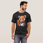 T-shirt Cute Red Panda Bubble Tea Boba Tea Lover (Devant entier)