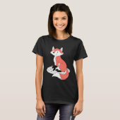 T-shirt Cute Renard assis (Devant entier)