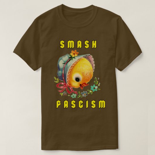 T-shirt Cute Retro Chick - Fascisme Smash (Design devant)