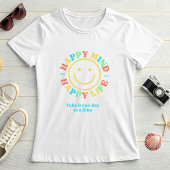 T-shirt Cute Retro Happy Mind Happy Life