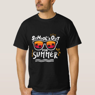 T-shirt cute retro last day of school schools out for summ
