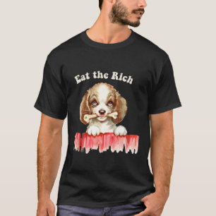 T-shirt Cute Retro Puppy - Mange Rich