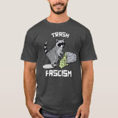 T-shirt Cute Retro Raccoon - Trash Fascisme (Devant)