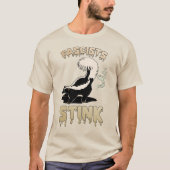 T-shirt Cute Retro Skunk - Fascistes Stink (Devant)