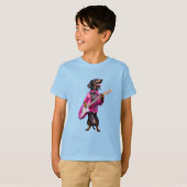 T-shirt Cute Rock Star Teckel (Devant entier)