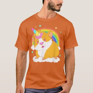 T-shirt Cute Rodent Rainbow Guinée Pig Unicorn For Kids