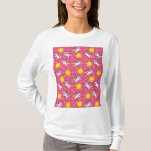 T-shirt Cute rose chaud Sunny Unicorn Design Motif