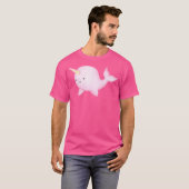 T-shirt Cute rose Narwhal (Devant entier)