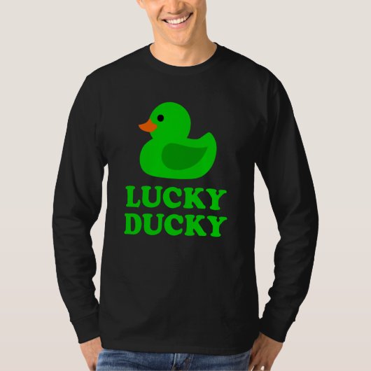T-shirt Cute Rubber Duck Lucky Ducky Quack Cool Animal Gra (Devant)