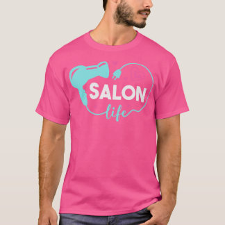 T-shirt Cute Salon Vie Cheveux Stylo Coiffeur Art