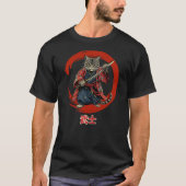 T-shirt Cute Samurai Cat Adorable Feline Warrior with Samu (Devant)