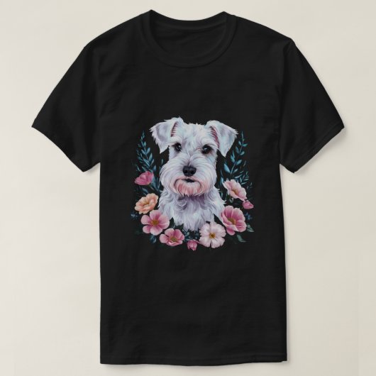 T-shirt Cute Schnauzer (Design devant)