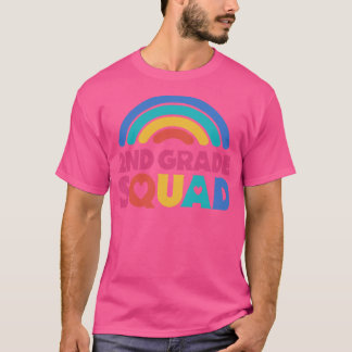 T-shirt Cute School Teacher 2e Classe Squad avec Retro Rai