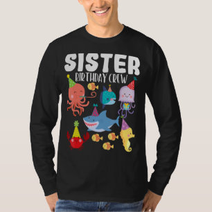 T-shirt Cute Sea Animaux Ocean Créatures Fête Soeur Oiseau