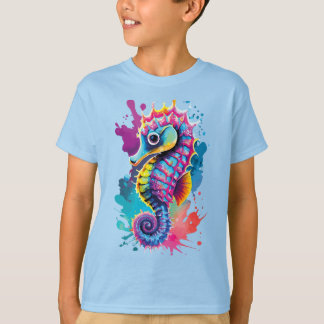 T-shirt Cute Seahorse - Baby Seahorse Colorful - Seahorse