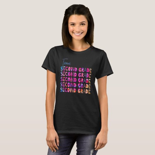 T-shirt Cute Second Grade Teachers Back to School Team Sec (Devant entier)