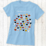 T-shirt Cute Secourt de chat personnalisée<br><div class="desc">Un motif amusant avec beaucoup d'adorables petits chats. Changez le nom de l'organisme de sauvetage animal pour customiser. Art original de Nic Squirrell.</div>