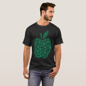 T-shirt Cute Shamrock C Apple Teacher Student St Patrick's (Devant entier)