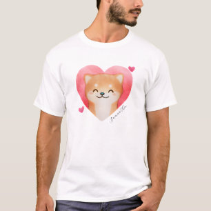 T-shirt Cute Shiba Inu dans un coeur