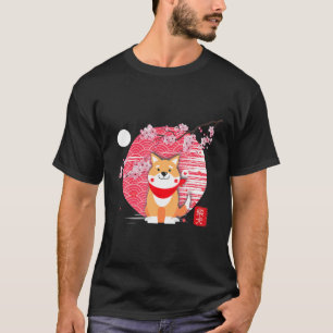 T-shirt Cute Shiba Inu Kawaii Fleur de cerisier de chien