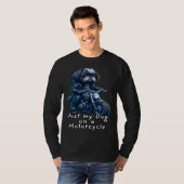 T-shirt Cute Shih Tzu ride on a motorcycle Christmas (Devant entier)