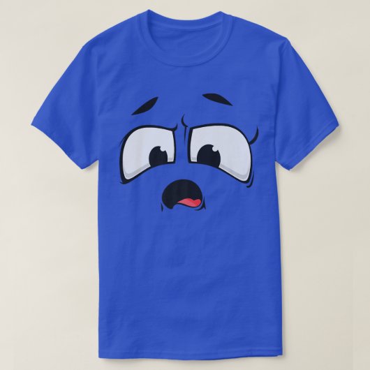 T-shirt Cute Shock Quel Visage déguisé Costume Halloween 1 (Design devant)