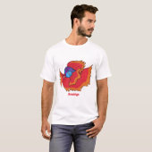 T-shirt Cute Siamese combat poisson betta dessin (Devant entier)