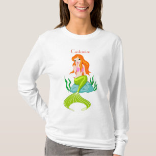 T-shirt Cute Sirène Redhead Thunder_Cove