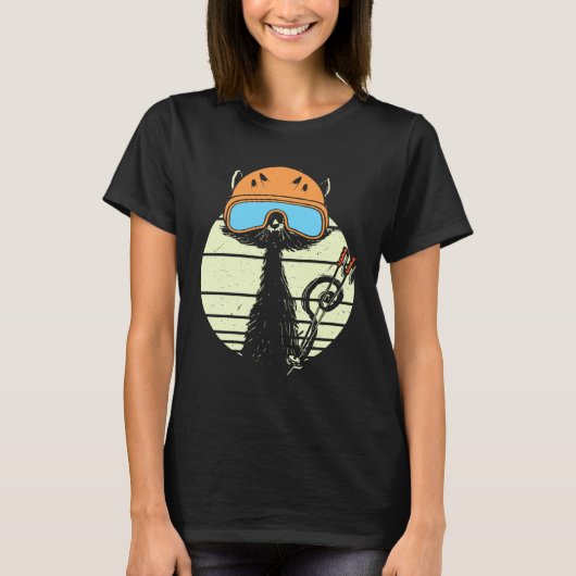 T-shirt Cute Ski Cat Skier Cat Ski Cat Cute Cat (Devant)
