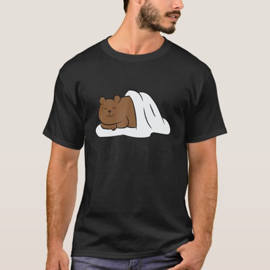 T-shirt Cute Sleeping Bear Good At Naps  Bear (Devant)