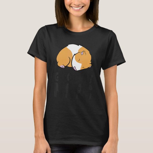 T-shirt Cute Sleeping Guinea Pig Good At Naps Guinea Pig (Devant)