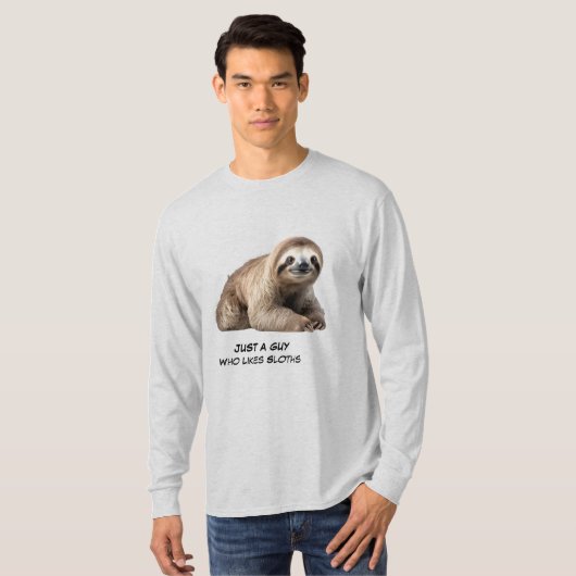 T-shirt Cute Sloth Background (Devant entier)