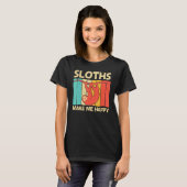 T-shirt Cute Sloth For Men Women Giant Sloth   Sloths Vint (Devant entier)