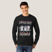 T-shirt Cute Slumber Party Squad 3 unicorn cats (Devant entier)