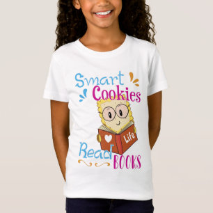 T-Shirt Cute Smart Cookies Lire des livres