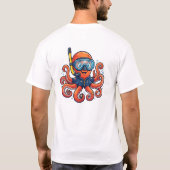 T-shirt Cute Snorkeling Octopus - Ocean Explorer (Dos)