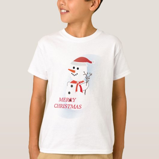 T-shirt Cute Snowman (Devant)